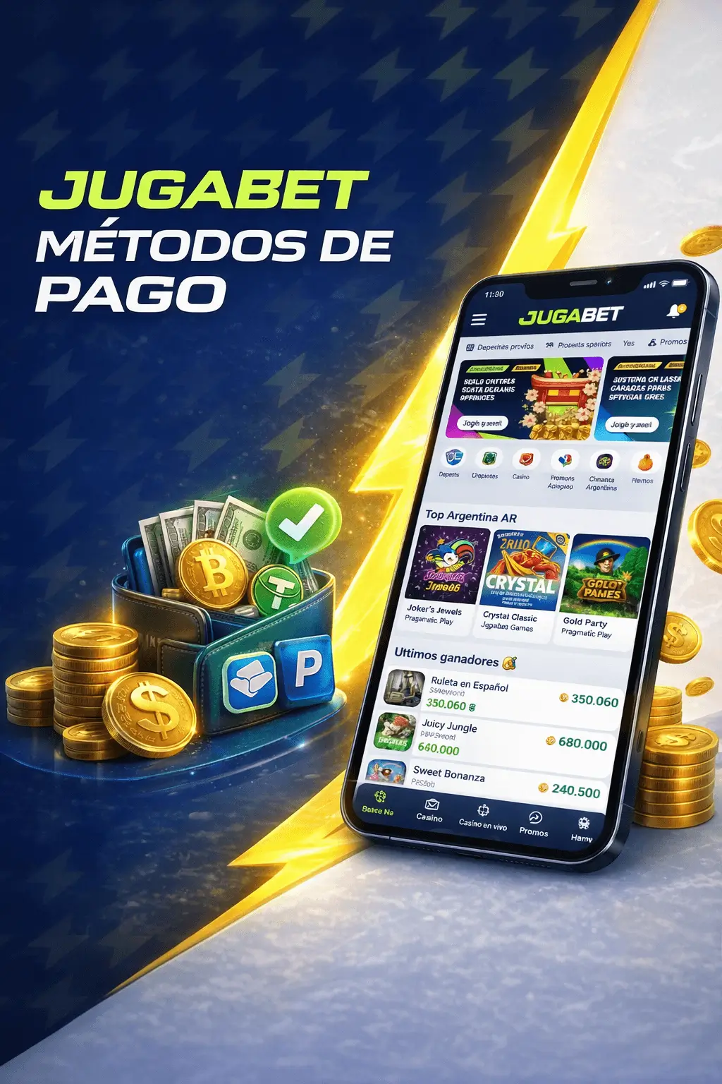 Cómo depositar en Jugabet Argentina