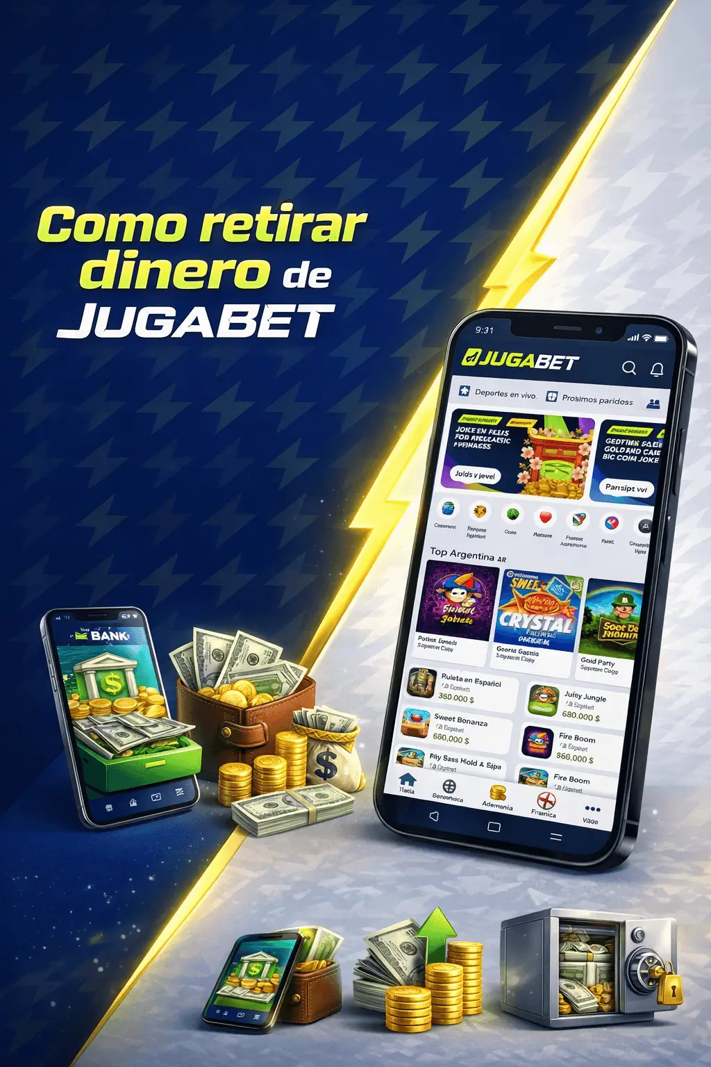 Cómo retirar dinero de Jugabet sin errores