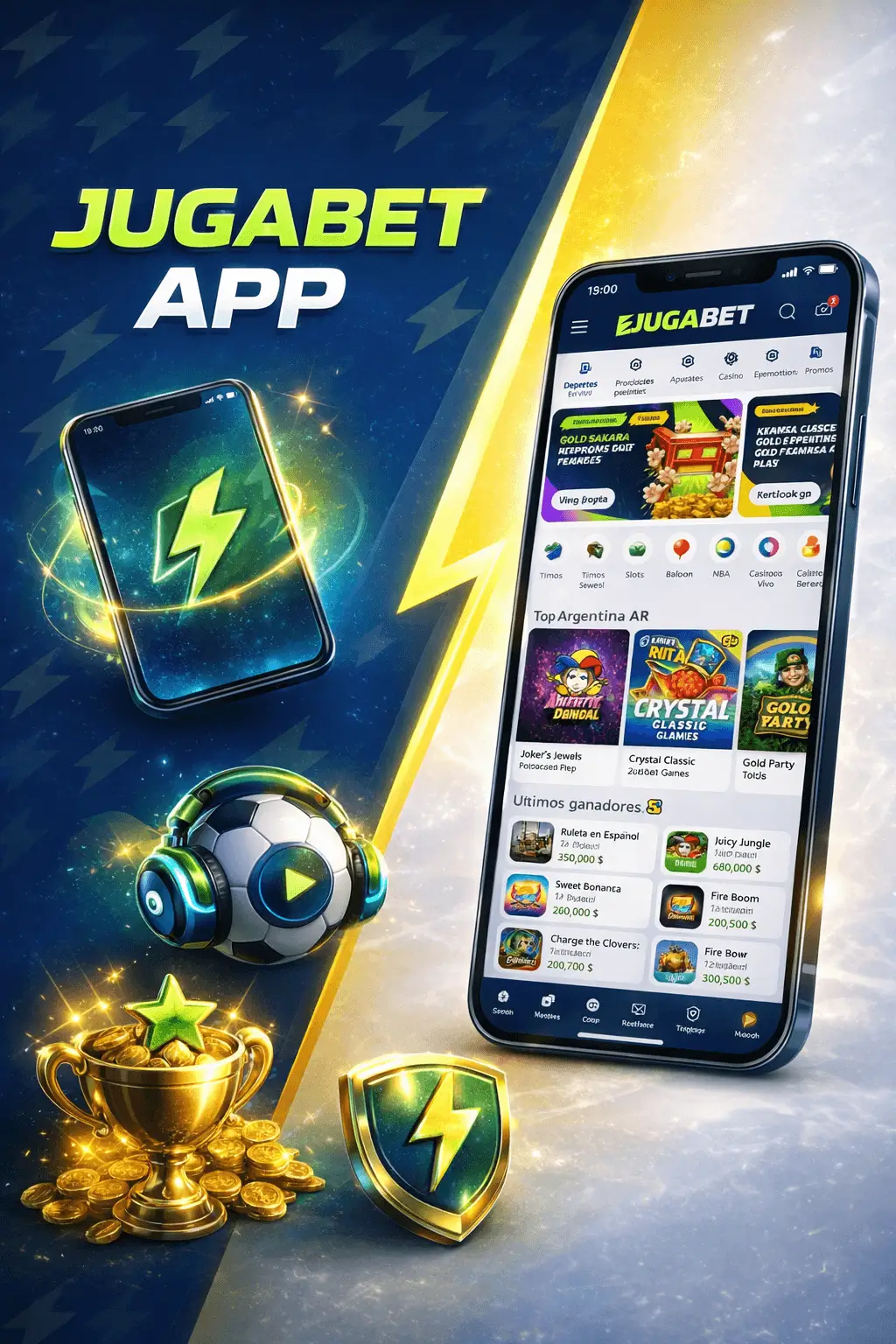 Jugabet app y cómo descargar en Argentina